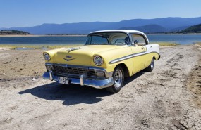 CHEVROLET 1956 SARI – BEYAZ BLEAİR - 4